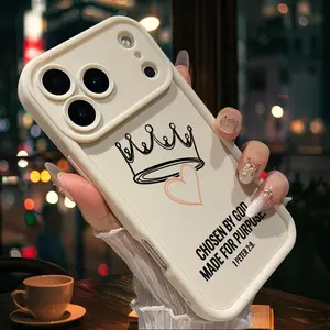 Named in the name of faith: Anti-drop, shockproof, soft TPU protective case, suitable for iPhone 17/16/15/14/13/12/11/X/XS/XSMAX/17E/12.13MINI, business anti-drop high-aesthetic case, a holiday gift for friends, family, and yourself.