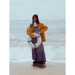 Cider Cotton Collar Buckle Oversized Barn Jacket