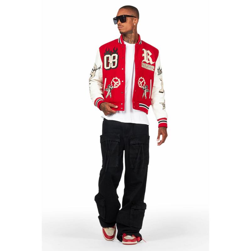 Rune Red Varsity Jacket