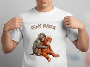 Team Punch Shirt, Baby Monkey Punch Shirt, Viral Baby Monkey Meme Wildlife Monkey Shirt Animal Lover Gift - KitchenEra