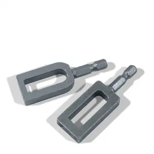 Iron Wire Twister Tool (2-Pack) - Universal Drill Attachment for Fast Fence Tying - Effortless Twisting & Strong Knots - Essential Fencing Tool for Ranchers & Contractors