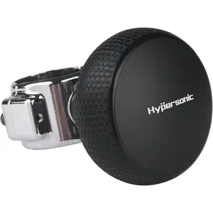 Hypersonic Large Steering Wheel Knob Spinners, Vehicle Steering Wheel Spinners Ball Durable Suicide Knob for Car, SUV, Trucks, Tractors, Boat etc (Black)