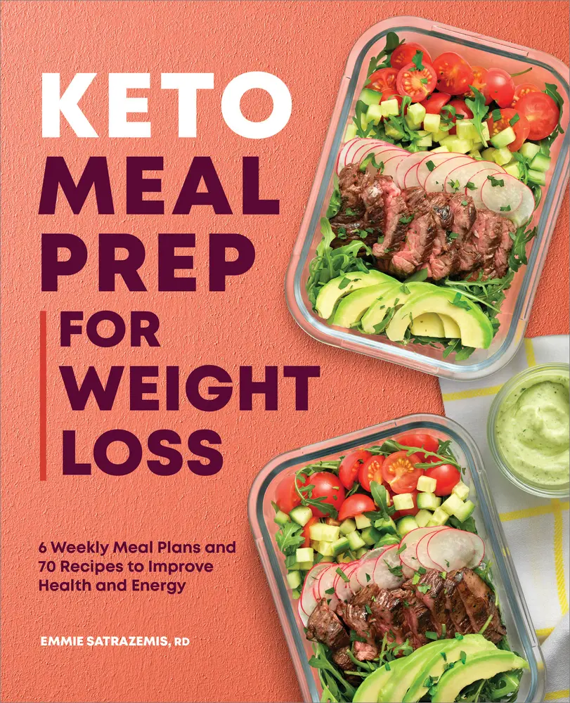 USED Book - Keto Meal Prep for Weight Loss: 6 Weekly Meal Plans and 70 Recipes to Improve Health and Energy by Satrazemis, Emmie (Paperback) - english