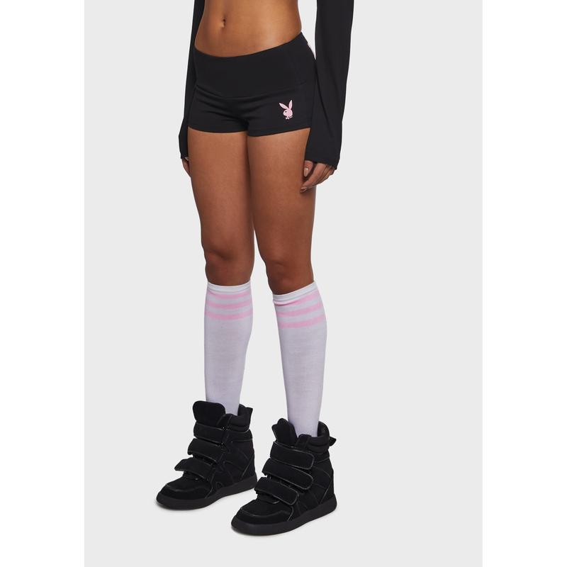 Playboy Mini Shorts - Black