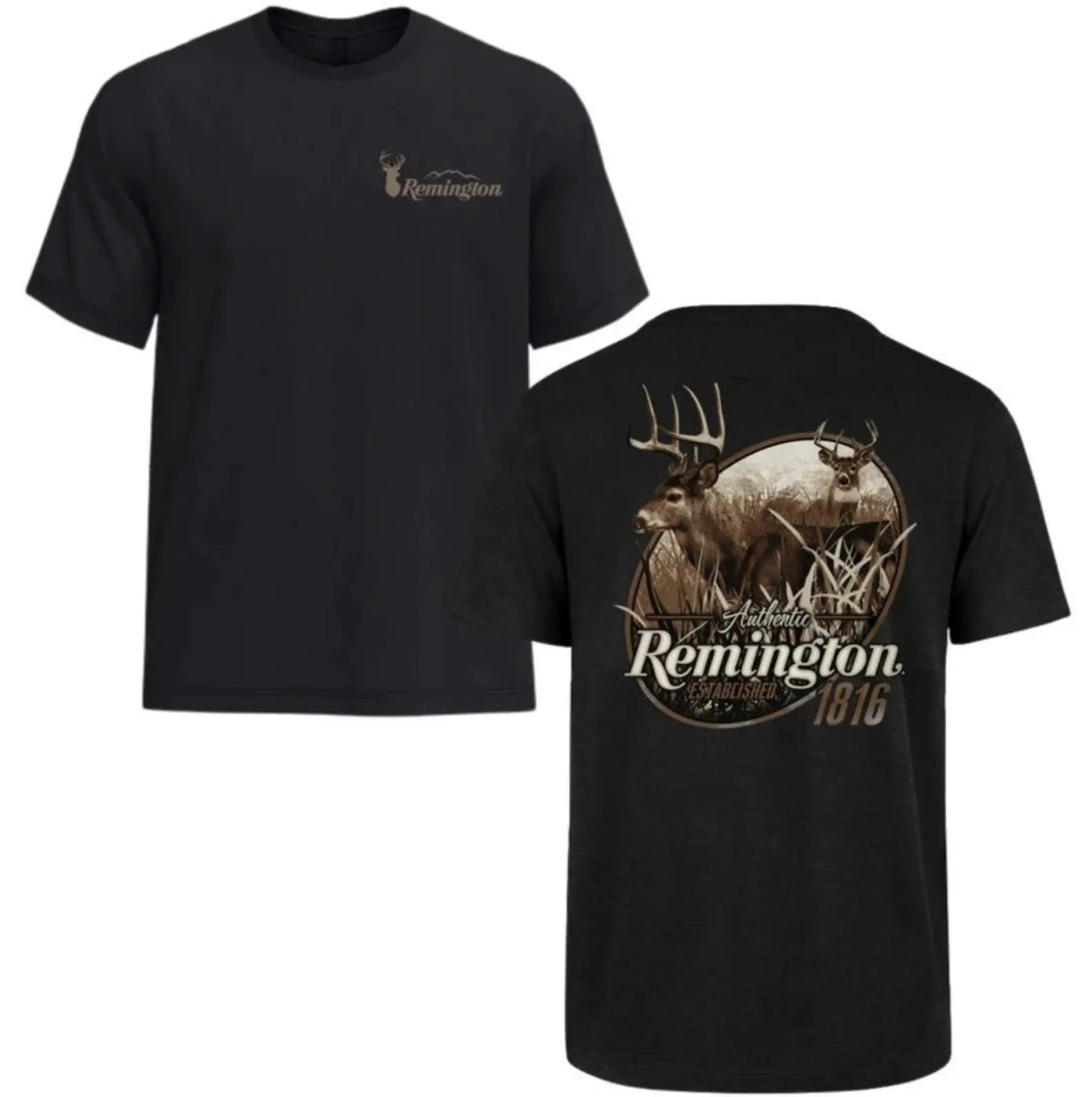 Classic Deer Rifleman Shirt, Remington Hunting Short-Sleeve Tee,  Gift for Hunters, Gift for Her, Gift for Women, Casual Streetwear Top for Men & Women