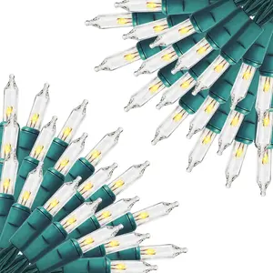 Christmas Lights, 2 Pack Total 300Count 60FT String Lights Green Wire for Indoor/Outdoor Christmas Tree Xmas Party Holiday Home Decorations, Warm White