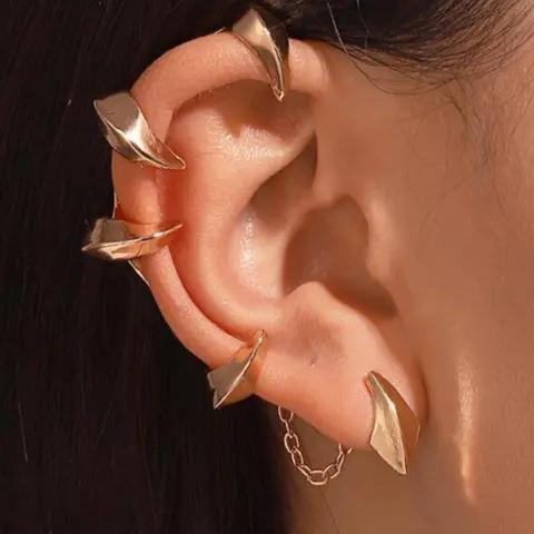 Punk Style Demon Claw Ear Wrap,  Fashionable Gothic Earrings for Women & Men, Fashion Jewelry for Party, Daily Clothing Decor, Trendy All-match & Exquisite Jewelry for Birthday Gift