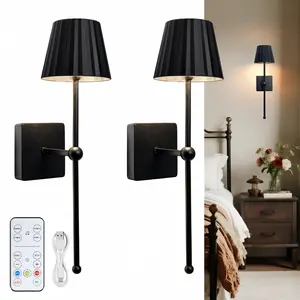 USB Rechargeable Wall Lights, 3-Color Temperature Adjustable, Wireless Dimmable Strip Light, Ideal for Living Room, Bedroom, Study, Hallway, Light Decor