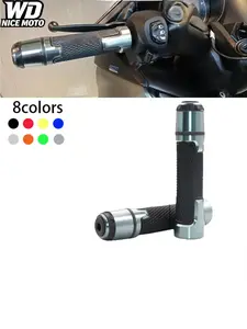 WD Nice Moto Universal 7/8" 22mm Motorcycle Fatbike Grip Cuffs, Cnc Handlebar for Kawasaki Honda Yamaha Suzuki Ducati Motorbike