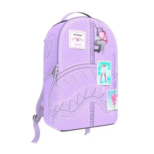 SPRAYGROUND PURPLE CANVAS STITCH BACKPACK
