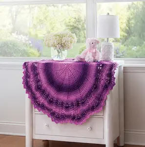 Pineapple Border Baby Crochet Blanket