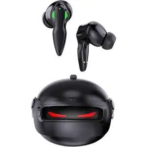 Earbuds  5.4 Headphones 35H Stereo Deep Bass in-Ear Buds with ENC Call Noise Cool Gaming  Headphones with 25ms, IP5 Dual Mode Earphone for Gaming  Workout, Black