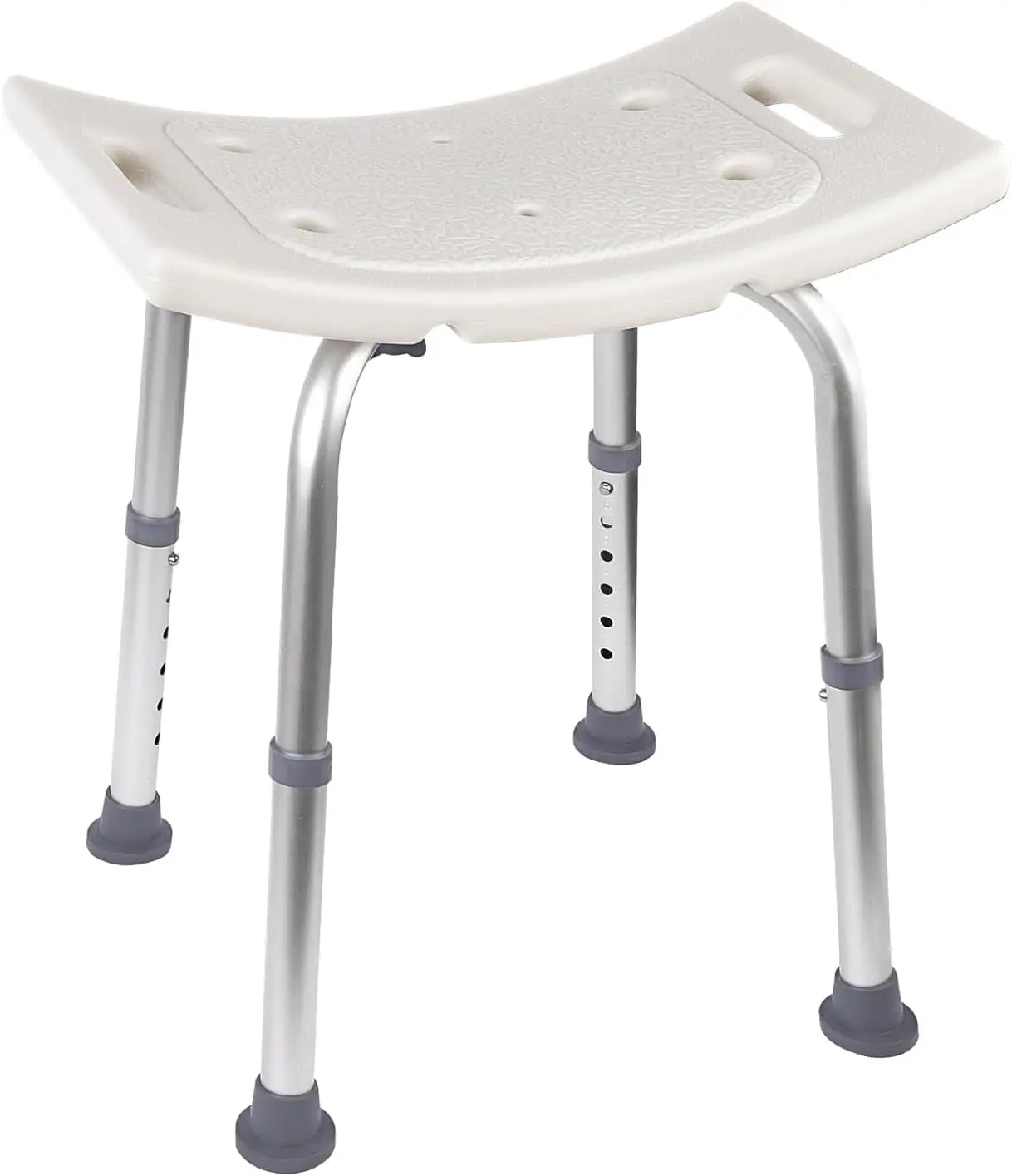 Shower Chair, Adjustable Non-Slip Shower Bench with Suction Feet, Shower Seat for Inside Shower or Tub, Medical Bath Stool for Adults, Elderly & Disabled