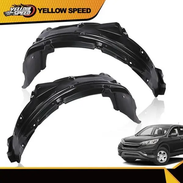 ALLGOOD Plastic Front Driver & Passenger Sides Fender Liner Set - 1 Set of Vehicle-Specific Body Armor Cladding, New Auto Parts for 2012-2016 Honda CR-V with 12-Month Unlimited Mileage Warranty