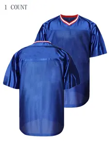 Blank Football jersey,90s Hip HopSports Mesh Practice Plain Football Shirt