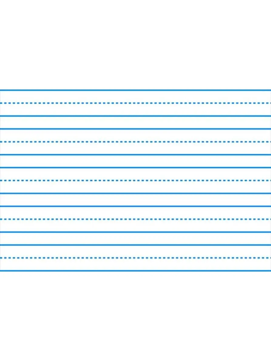 School Smart 085350 Sulphite Long Way Skip-A-Line Writing Paper- 10.5 x 8 In. - White