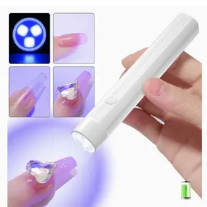 Handheld UV Light for Gel Nails, Mini Nail Light, Portable LED Nail Lamp, Cordless Rechargeable USB Nail Dryer for Fast Curing Manicure Polish footcallusremover nail drill