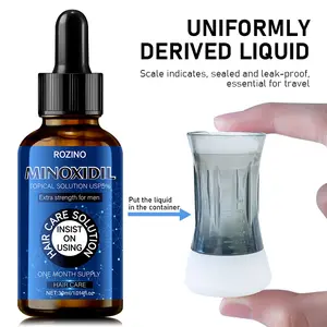 【Five pack at a better price】ROZINO Minoxidil Hair Care Solution - Extra Strength for Men, 30ml/1.014fl.oz, Topical Solution USP5%, Ideal for Hair Care, Convenient & Effective
