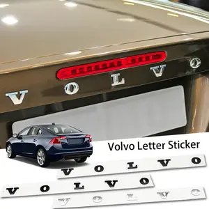Volvo Car Letter Emblem, Trunk Logo, Abs Mark, Suitable for Volvo Models, Automotive Accessories, Durable & Stylish Design