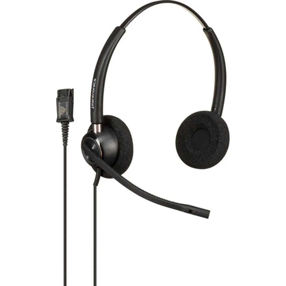 Poly EncorePro 520 Binaural Headphone - Electronic Active Noise-Cancellation Headset for PC Gaming, Phones & Electronics Accessories