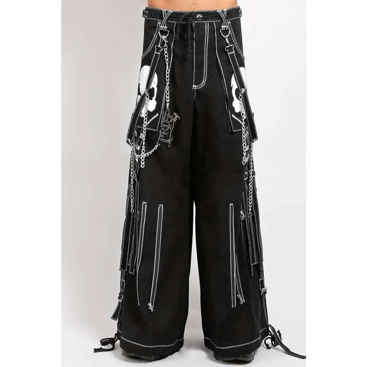 Tripp NYC Doom Skull Pants [BLACK/WHITE]