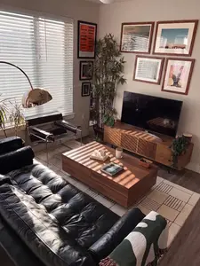 Modern Walnut Rectangular Coffee Table With Sliding Top And Hidden Storage