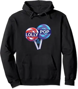 Lolly & Pop Lolli Pops Couples Grandparents Shirt Pullover Hoodie - Winniekemo Shop 56B0941KSC2S