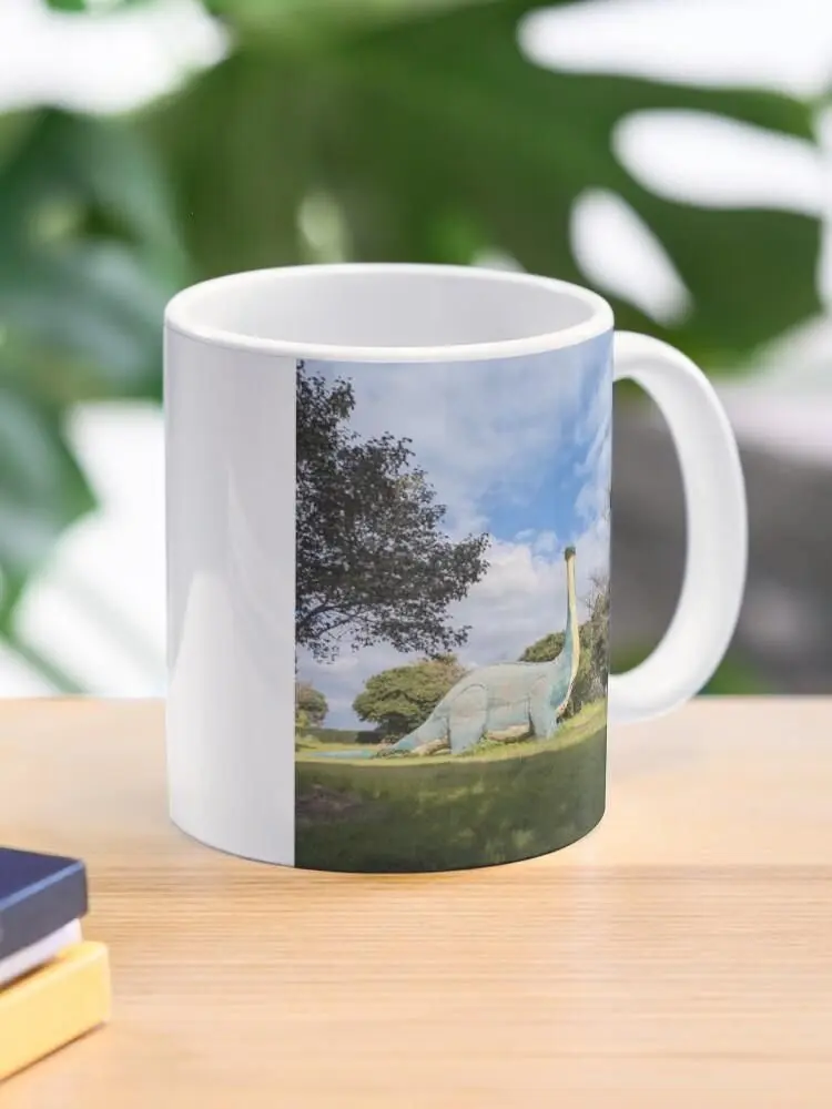 Dino Graphic Coffee Mug, Cute Dinosaur Cup, Animal Lover Gift