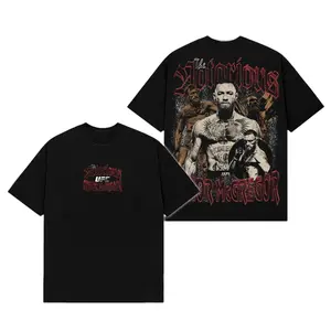 [Wear] Conor McGregor Premium Cotton T-Shirt V2, Made in USA, UFC Fan T-shirt, Oversized tshirt – Irish Legend Fighter Gift, Streetwear Combat Sports Tee, Gift for fan MMA, UFC Inspired T-Shirt.