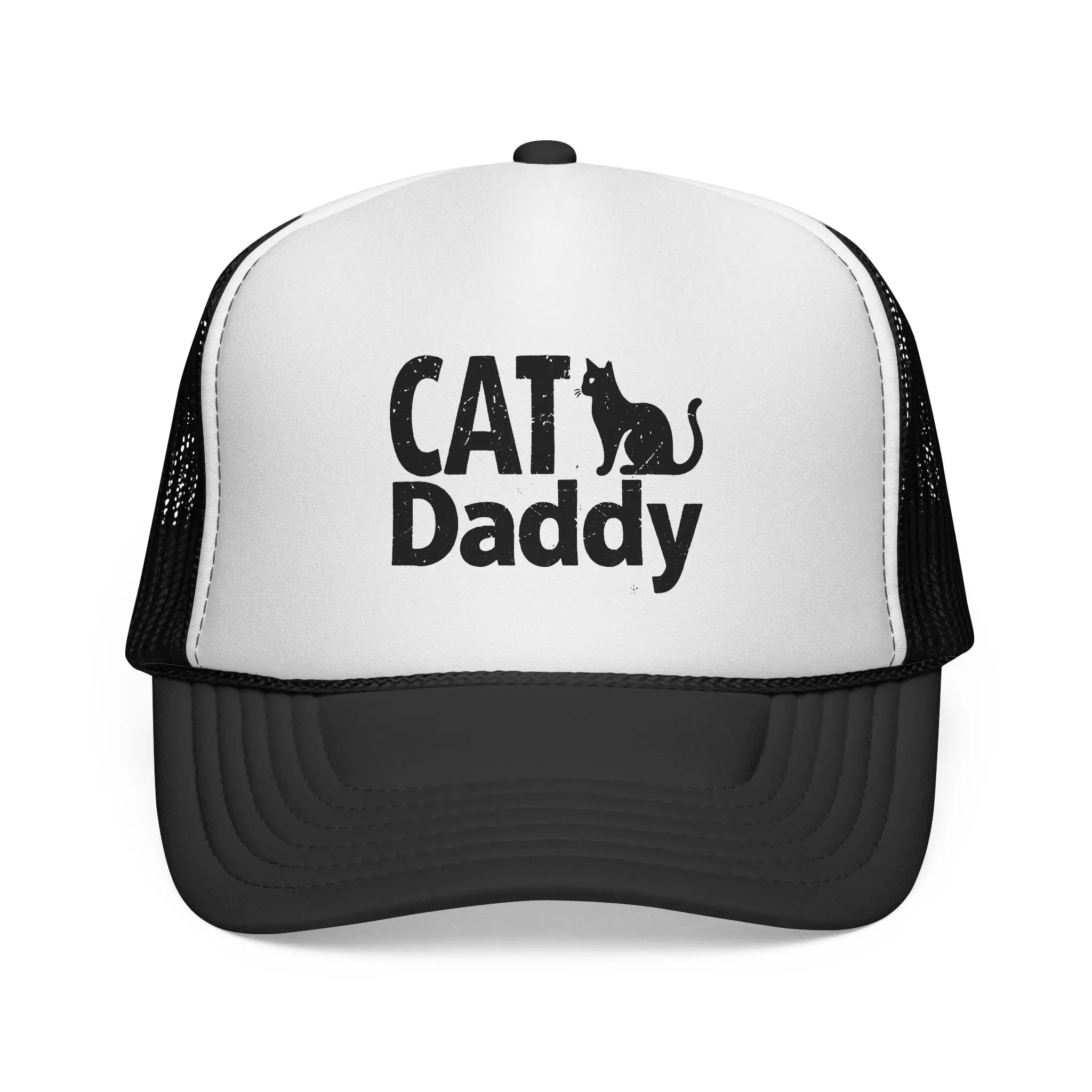 Cat Daddy Trucker Cap | Cat Silhouette, Pet Lover Hat