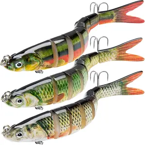 3-Piece Realistic 5.3-Inch Soft Swim bait : Lifelike Fishing  for Ultimate Catch , big fishing lure