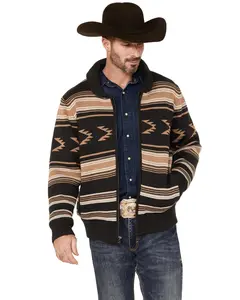 Cinch Men's Full-Zip Striped Sweater - Mwk1582001
