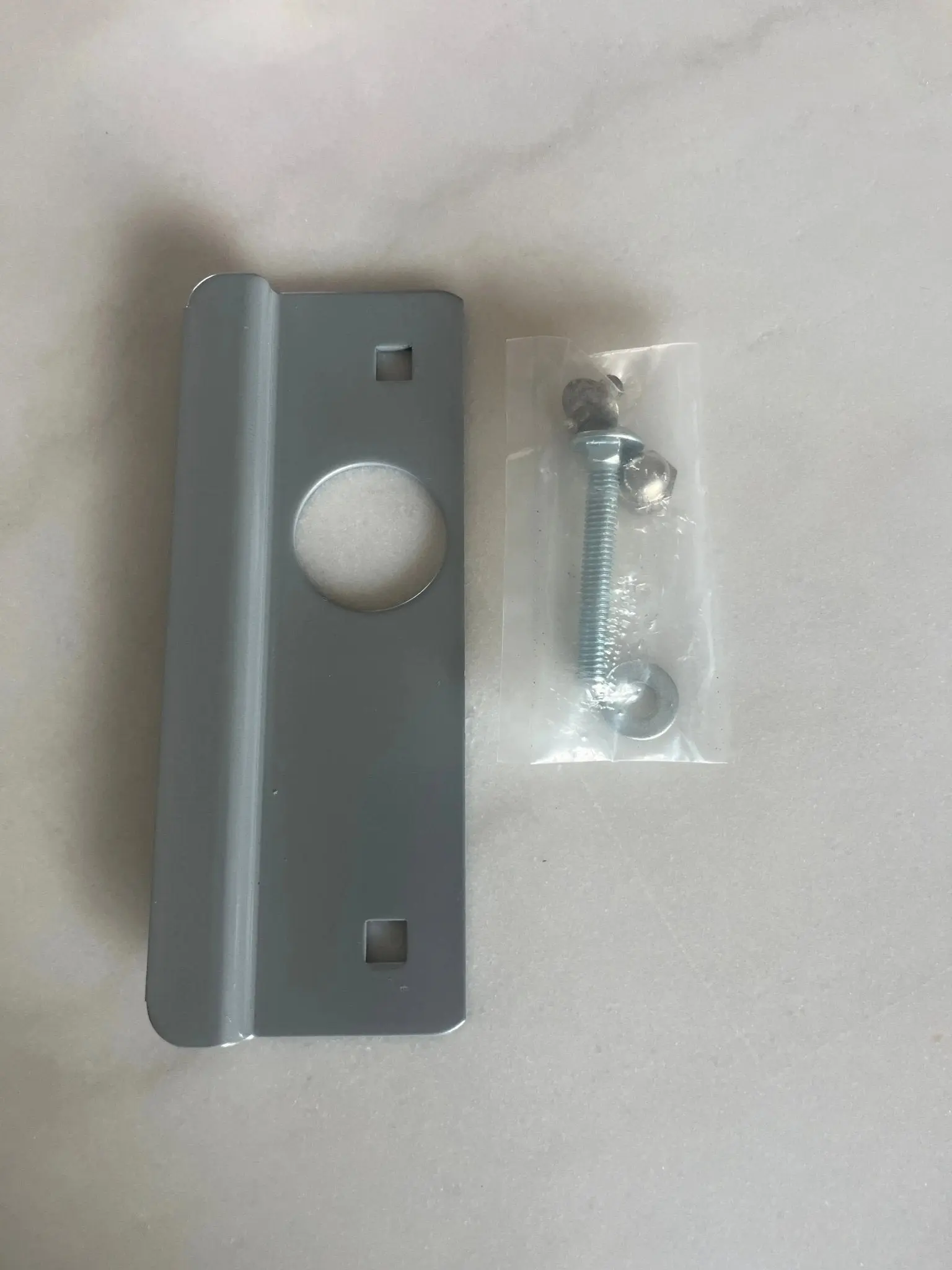 Don-Jo Electric Strike Latch Guard Cover — Right Hand (RH) Pry Shield for Commercial Doors