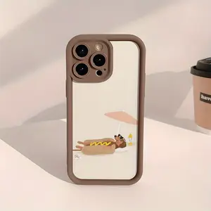 Dachshund Sunbathing Graphic Shockproof TPU Phone Case - Chic, Durable Cover for iPhone 16/15/14/13/12/11 Pro/Plus/Pro Max, Tech Accessories with Protection