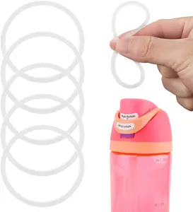 6 Pack Water Bottle Gasket Replacement for Owala Freesip, Silicone Lid Seal O Ri