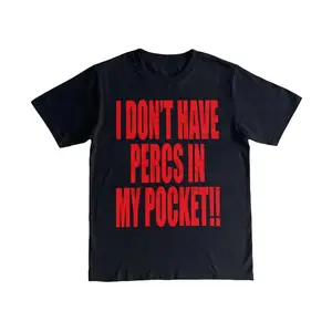 I Don't Have Percs in my Pocket Heavy Cotton Tee Shirt, Archive inspired Streetwear Tshirt, Vintage Graphic Tee, 90s Music Tour  Lover Merch, Youth Hipster Top, Kids Size, Concert Apparel, Crewneck Gift For Fan