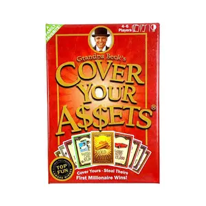 Family Fun Auction Asset Battle Tabletop Card Game Collection Set, Party Card Game, Adult Social Interactive Board Game, Interactive Gameplay, and Competitive Strategy Card Game Among Relatives and Friends