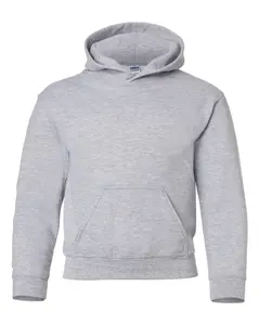 Gildan Heavy Blend Hooded Sports Grey Sweatshirt Athletic Cotton Knit Menswear