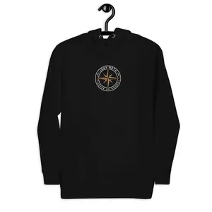Jrny Threads All Black Bonfire Hoodie Unisex Sweatshirt Casual Pullover Tops Sweaters Long Sleeve