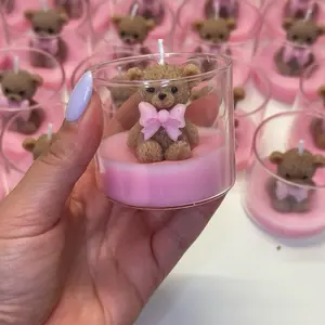 Teddy Bear Candle+ Party Favors