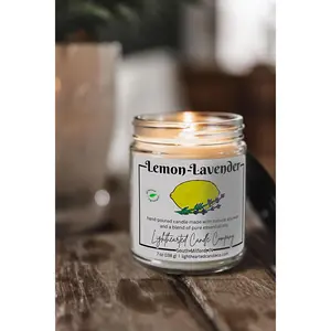 Lemon Lavender Essential Oil Candle