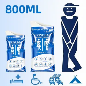 Emergency Portable Urinal Pee Bags, 12 PCS 800ML Disposable Unisex Urine & Vomit Bags for Travel Camping Traffic Jam Men Women Kids Patient