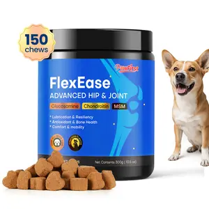 PawFirst Dogs Hip and Joint Supplement Soft Chews Small Medium & Large Dogs, Glucosamine Chondroitin Joint Supplement with MSM, Green-lipped Mussels -150 Ct