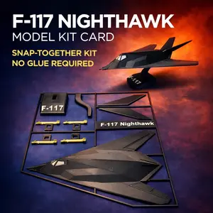 F-117 Nighthawk Model Kit Card