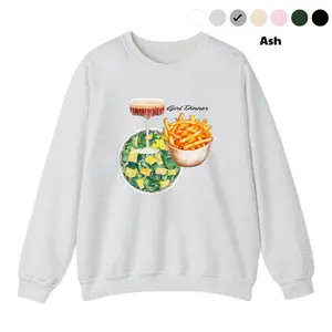 Funny Girl Dinner Unisex Sweatshirt and T-Shirt, Caesar Salad French Fries, Espresso Martini Sweatshirt, Girly Tee, Humorous Sweatshirt