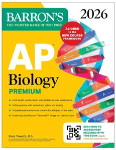 AP Biology Premium, 2026: Prep Book with 6 Practice Tests + Comprehensive Review + on the internet Practice -- Barron's Educational Series - Paperback