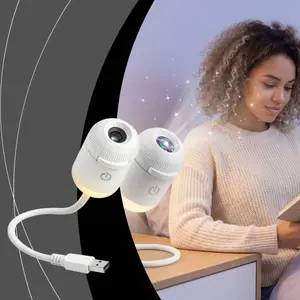 2-in-1 Projector Night Light,USB Galaxy Projector with 12 Random Sliding Projection Films,Starry Sky Night Light Projector with Adjustable Brightness for Car,Room Decor, wall lamp, a wonderful gift
