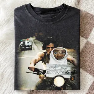 Rambo E.T. Mashup T-Shirt, Vintage 90s Meme Graphic T-Shirt, Movie Fan Shirt, Comfort Colors Styles, Unisex Casual, Gift for Men and Women