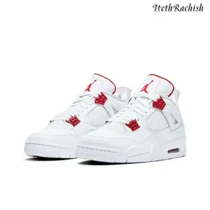 Replica red metal comfortable running shoes, fashionable classic sports shoes, outdoor basketball shoes