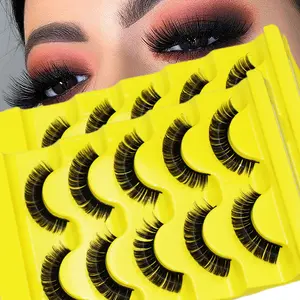 10 Pairs 2 Pack Russian False Eyelashes, Faux Mink Reusable 3D Fluffy Lashes, D Curl Eyelash Extensions for Daily Use & Special Occasions